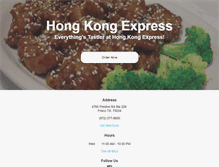 Tablet Screenshot of hongkongexpressfrisco.com